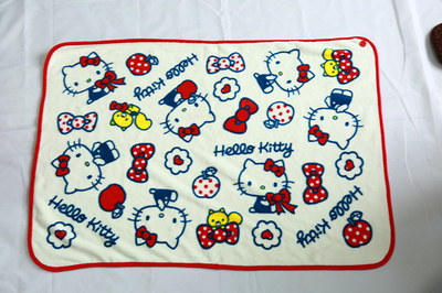 Permeation printed coral fleece blanket~19