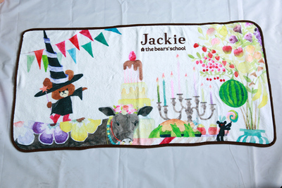 转移印花珊瑚绒~5