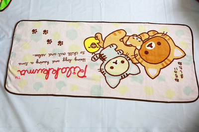 Permeation printed coral fleece blanket~15