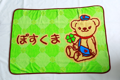 Permeation printed coral fleece blanket~11