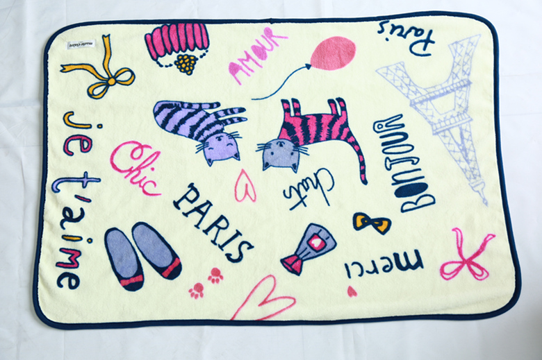 Permeation printed coral fleece blanket~8